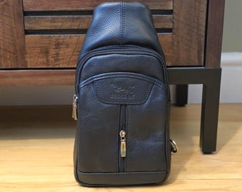 Handmade Leather Crossbody Bag Genuine cowhide leather with rustic elegance and boho charm