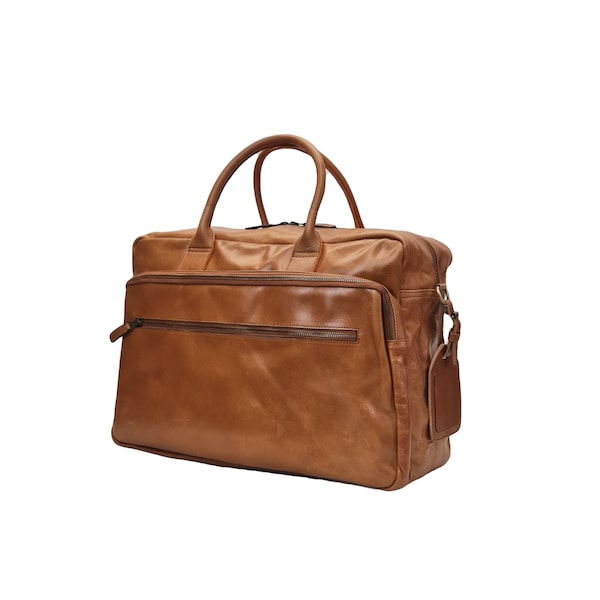 Leather Weekend Travel bag / Duffel, holdall Men's, Travel, Gym, Overnight, Gift, Unisex, Office , Work bag