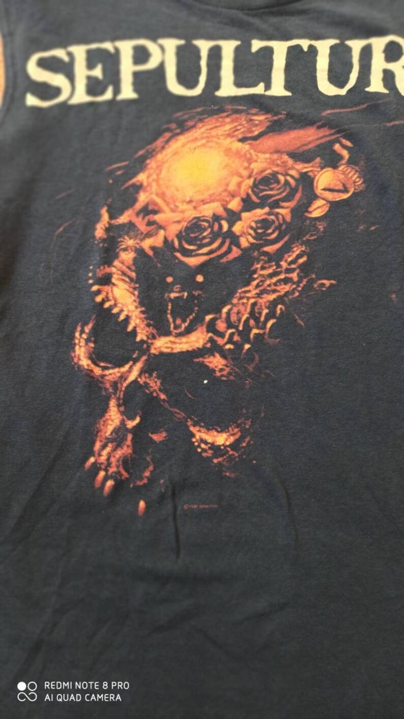 Sepultura Beneath the Remains Tour Shirt Wifebeater Muscleshirt 1989 large Death Thrash Black Metal Vintage Sodom Kreator Destruction Metal