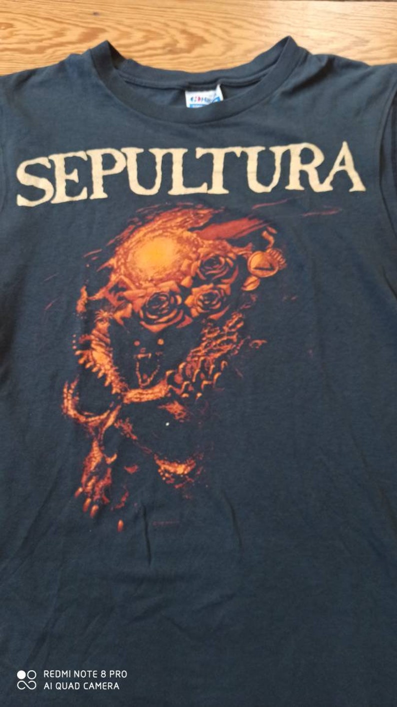 Sepultura Beneath the Remains Tour Shirt Wifebeater Muscleshirt 1989 large Death Thrash Black Metal Vintage Sodom Kreator Destruction Metal