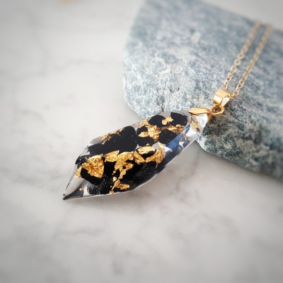 Black tourmaline with gold flecks discount
