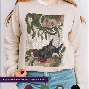 The Demon and Medusa, Dramione Shirt Sweater Crewneck Sweatshirt, Subtle Fanfic Lovers Merch, Bookish Fanfiction Gift, Secrets and Masks imagem 9