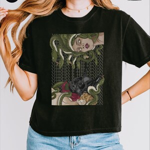 The Demon and Medusa, Dramione Shirt Sweater Crewneck Sweatshirt, Subtle Fanfic Lovers Merch, Bookish Fanfiction Gift, Secrets and Masks Black