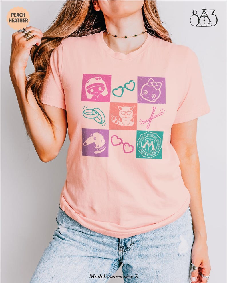 DMATMOOBIL Checkers, Dramione Shirt Sweater Crewneck Sweatshirt Pullover, Subtle Fanfic Lovers Merch, Fanfiction Gift, Funny Crookshanks Peach Heather
