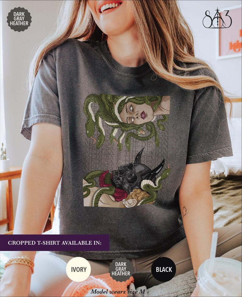 The Demon and Medusa, Dramione Shirt Sweater Crewneck Sweatshirt, Subtle Fanfic Lovers Merch, Bookish Fanfiction Gift, Secrets and Masks imagem 4