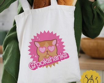 Crookshanks Barbie Dramione Tote Bag, Funny Fanfic Lovers Merch, Bookish Fanfiction Gift, Reusable Canvas, Dramione Book Club, DMATMOOBIL