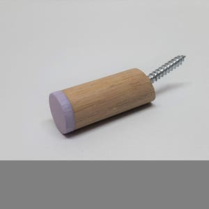 Coloured Oak Wood Floating Coat hook image 7