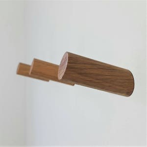 Oak Wood Floating Coat Hook