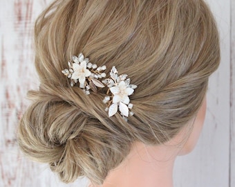 Bridal Hair Jewelry Flower hair pin for Bride Wedding Hair Jewelry Flower hair pin for bridal accessory Wedding jewelry set