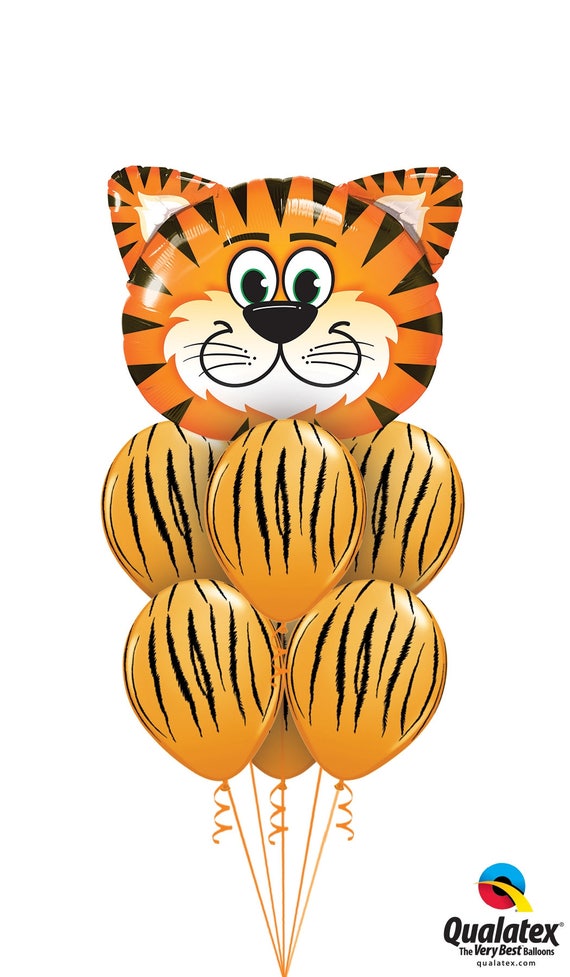 Tiger Ballons Zoo Thema Party Tiger Party Tiger Etsy