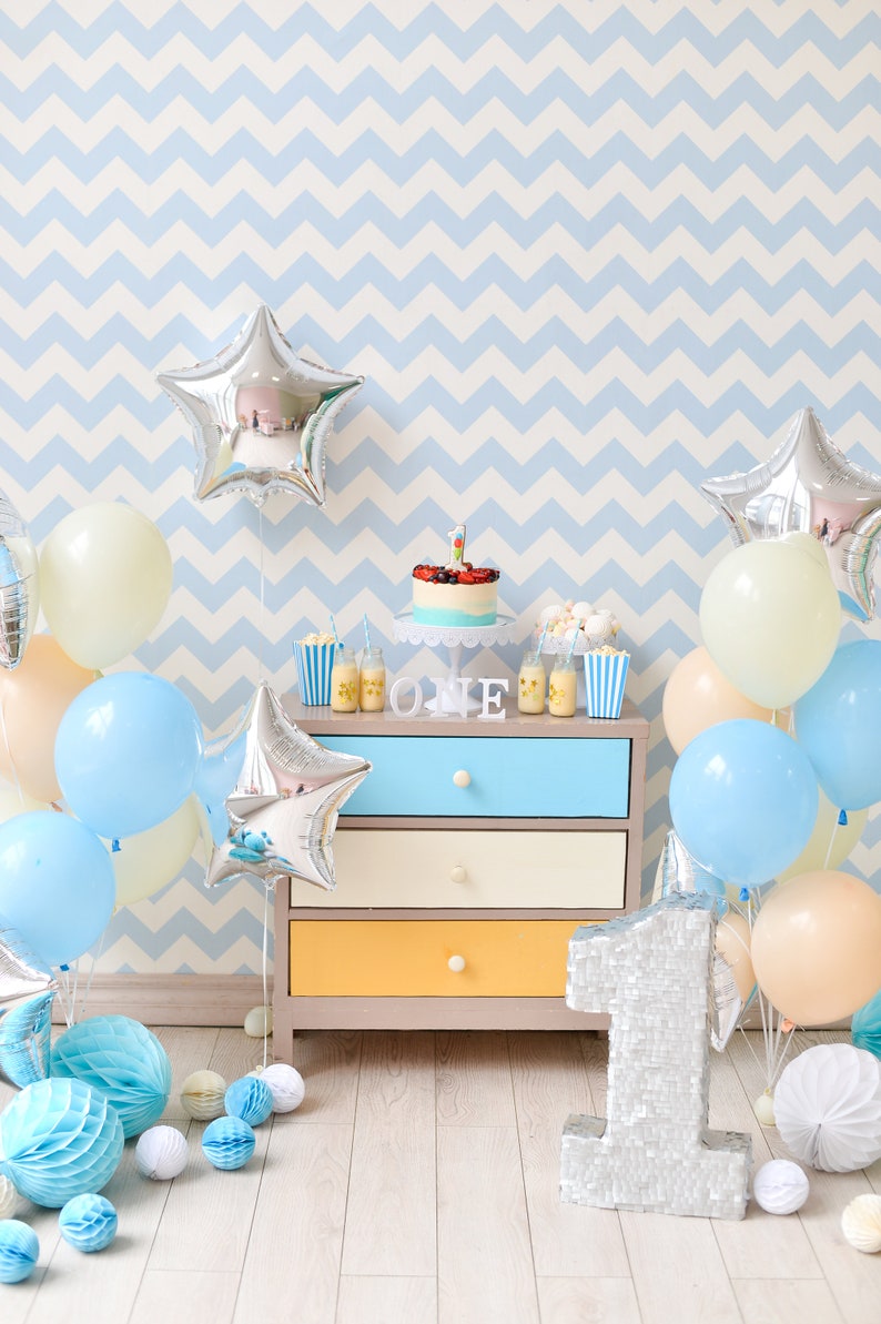 Baby Shower 1st Birthday Balloons Boy Birthday Blue | Etsy