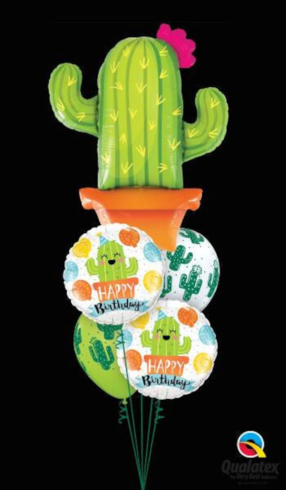Cactus Balloon Birthday Bouquet, Cacti, Cactus, Fiesta, Balloons, Mexican, big Cactus balloon, Cactus balloon mix, Pkt of 5 Balloons Cactus Balloon Birthday Bouquet, Cacti, Cactus, Fiesta, Balloons, Mexican, big Cactus balloon, Cactus balloon mix, Pkt of 5 Balloons