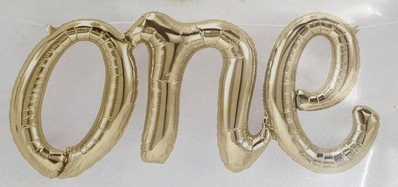 one foil balloon