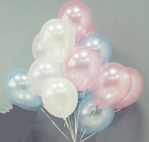 Nuevo 24 grupo o globos Auto De Sellado Zuru Fiesta Turquesa//Blanco//Rosa