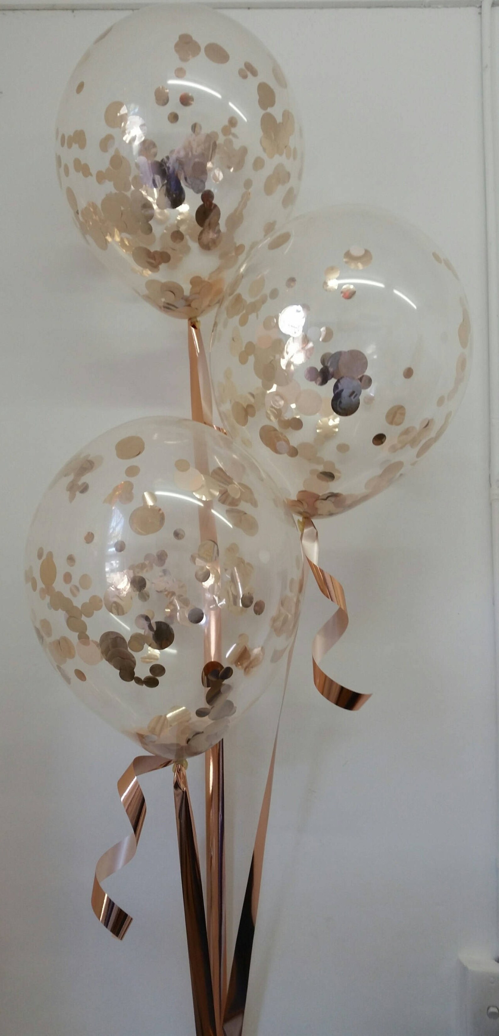 Rose Gold Confetti Balloon. Big 43cm 17 Confetti Etsy