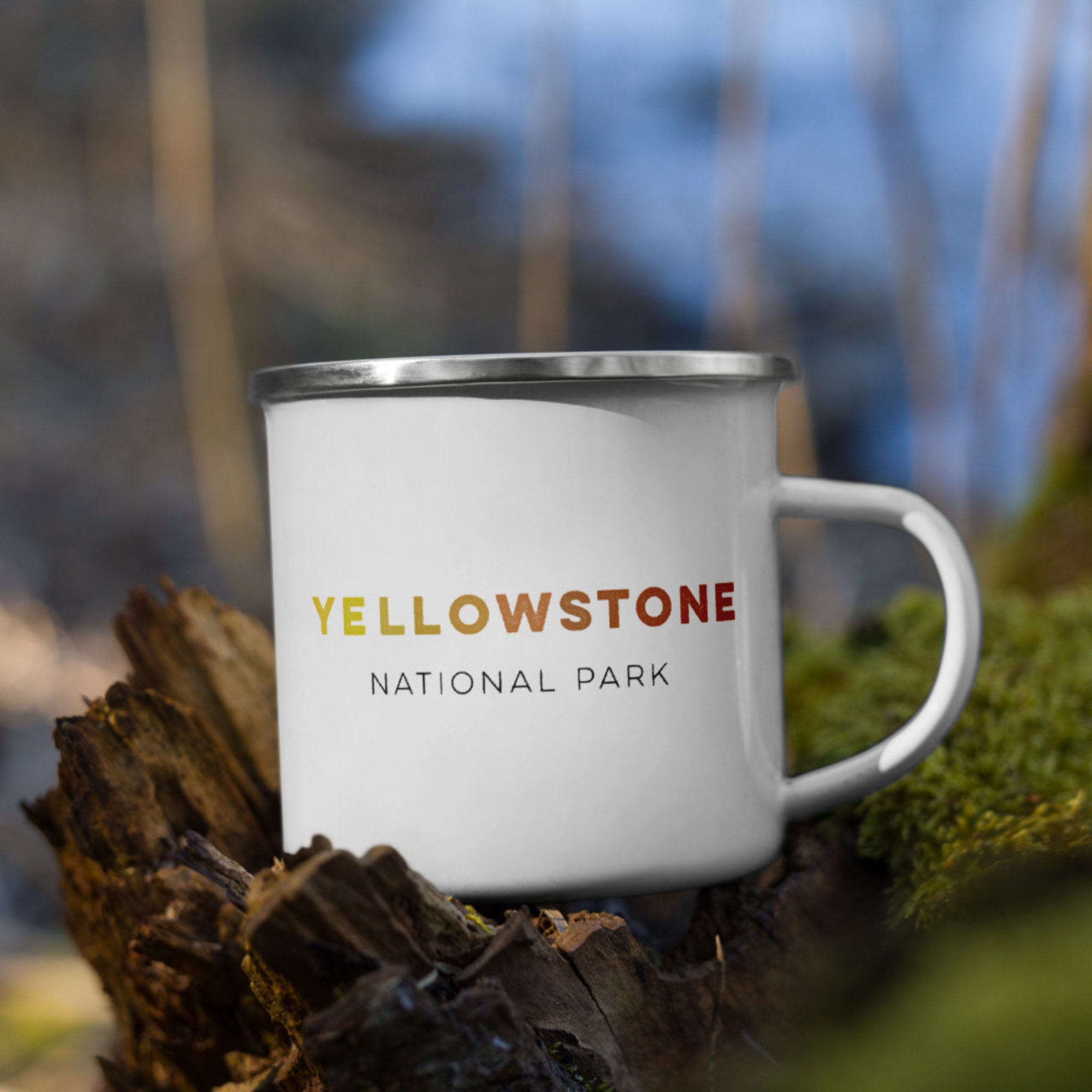 Yellowstone National Park Mug Coffee Mug with Stainless Steel Etsy