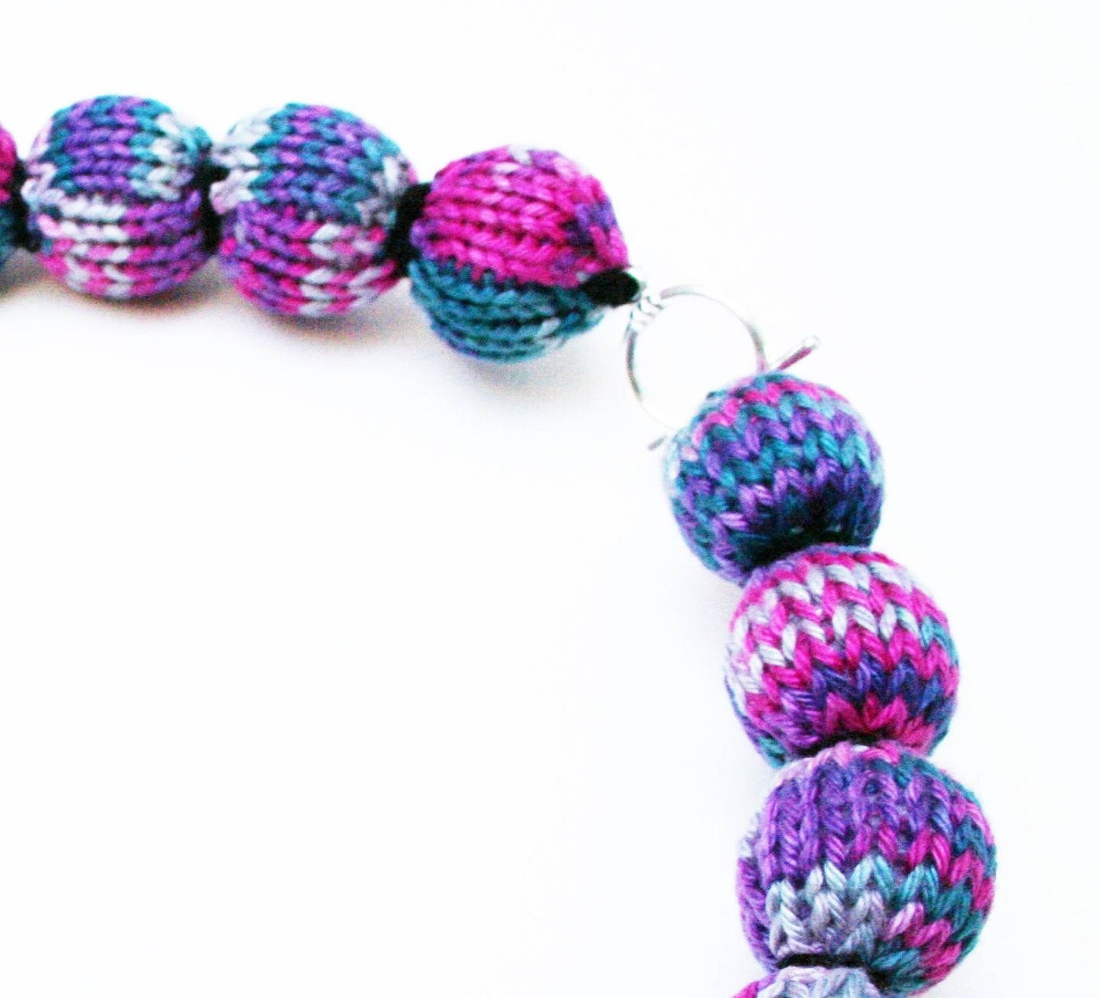 Knit Your Own Statement Bead Necklace (pdf Knitting Pattern) - Etsy