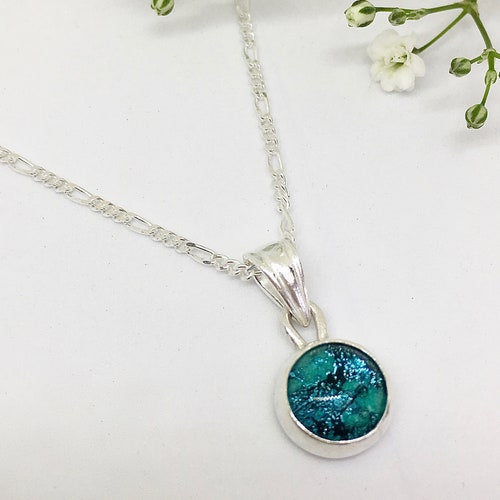 Ashes Cremation Gold Round Necklace Etsy