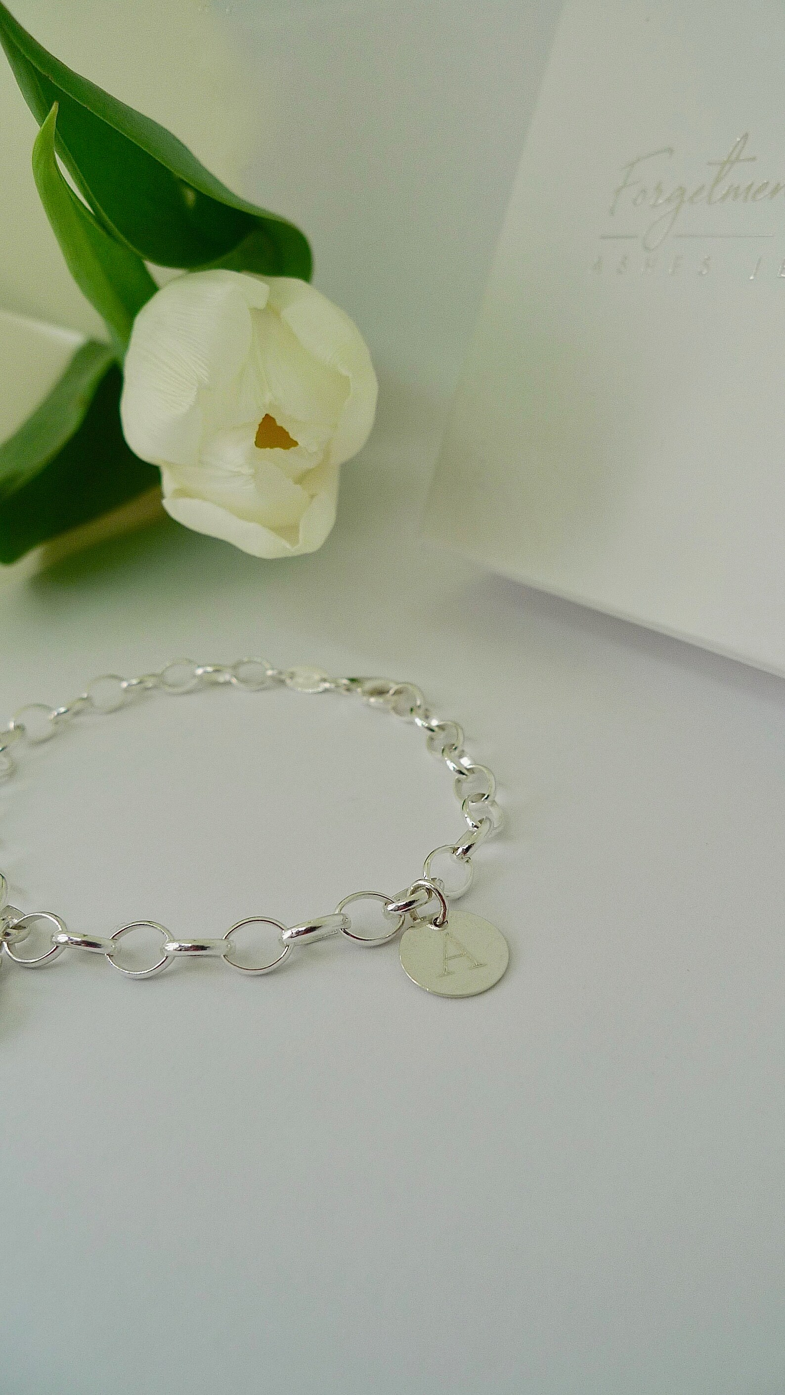 Ashes Silver Charm Bracelet Cremation Jewelry Etsy