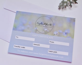 Ashes jewellery Gift Voucher