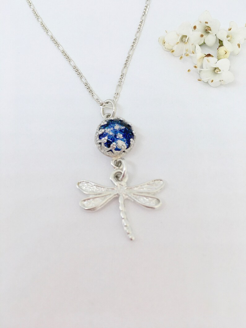 Ashes dragonfly necklace