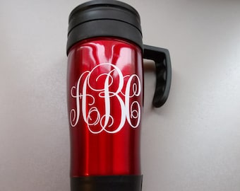 Personalized Vinyl Monogram Decal. Yeti Decal / Monogram Decal / Yeti Tumbler Decal / Car Decal / Yeti Monogram