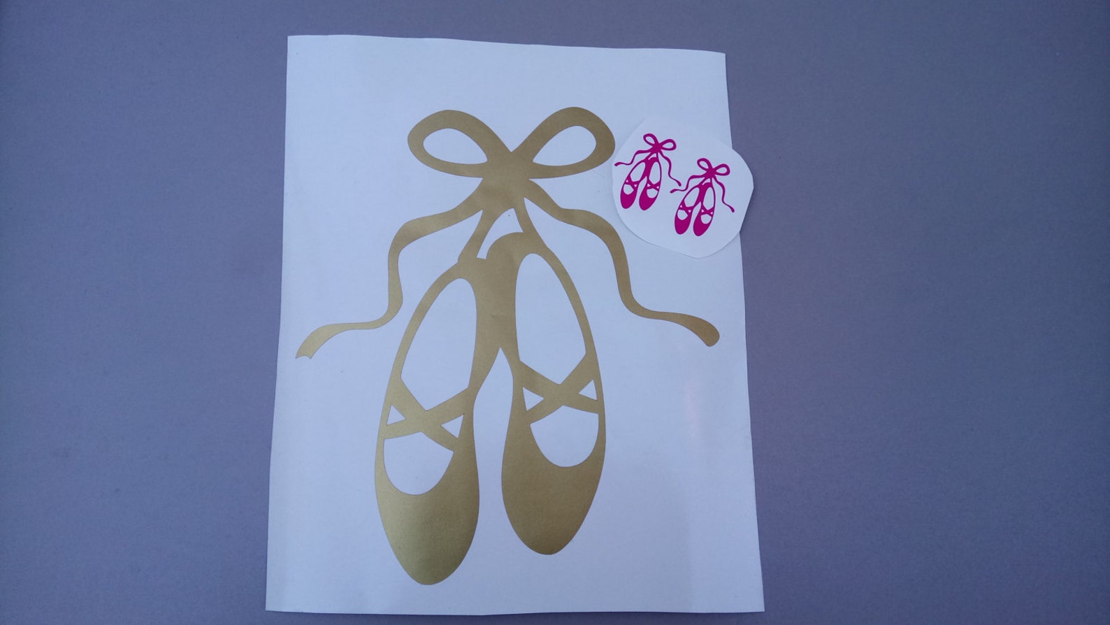 set of 10 ballet shoes decal/ ballet slippers vinyl wall decal