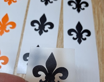 set Fleur de Lis & Damask Vinyl Stickers Set | Lily Wall Decals for Elegant Decor