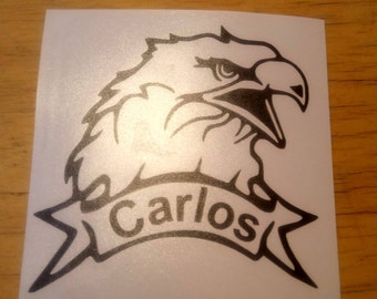 USA Eagle vinyl decals, Decal for YETI, Car Decal, Window decal, Tablet decal, custom name decals