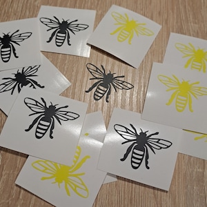 Set of 6  Cute Bee Vinyl Decal