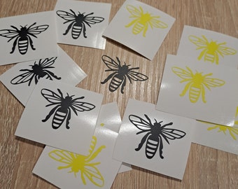 Set of 6  Cute Bee Vinyl Decal