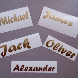 Decalcomania con nome personalizzato per vetro (2" - 2,3") / Decalcomania fai da te. Vetro personalizzato, decalcomanie nuziali, sposo, testimone dello sposo, testimone, occhiali NON inclusi