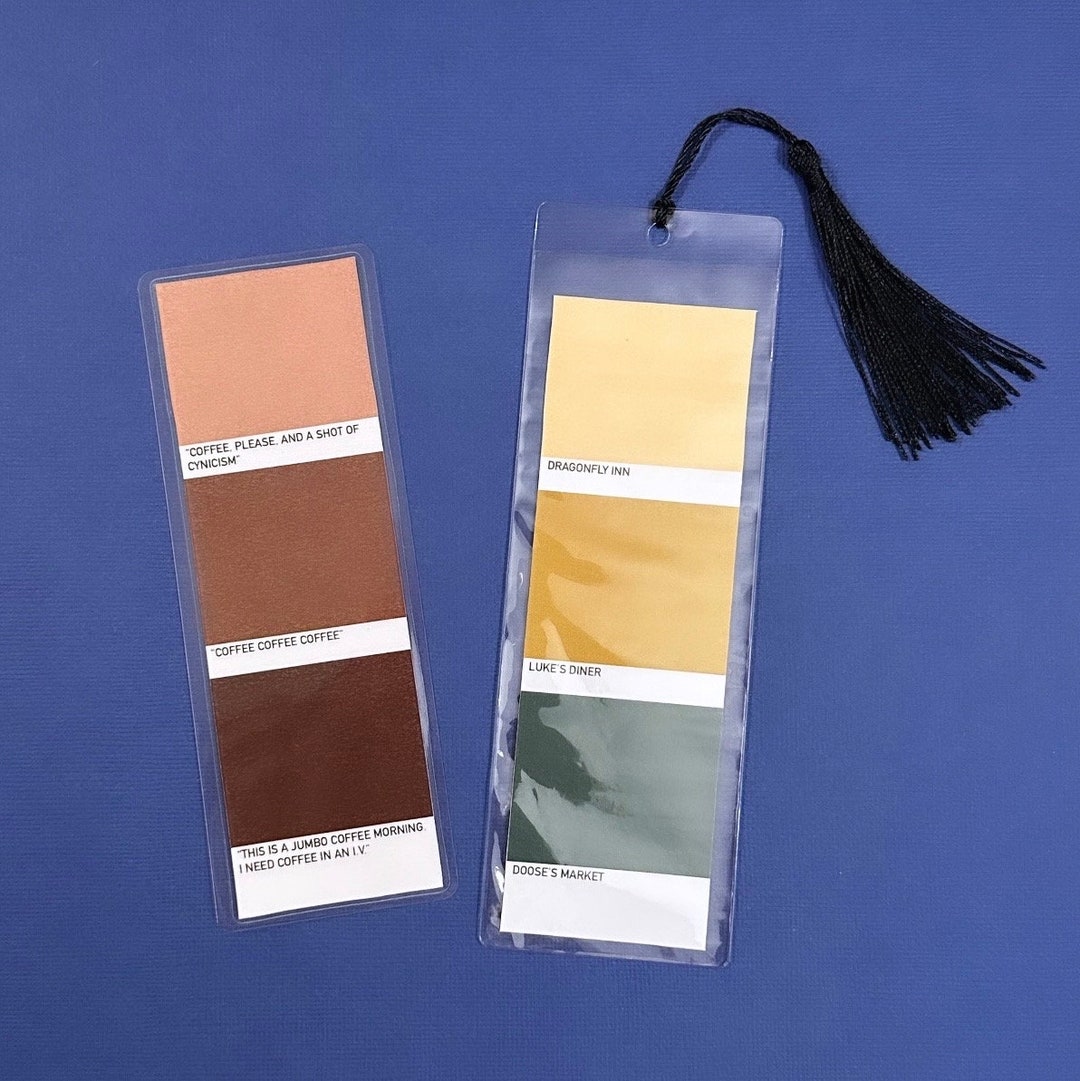 Gilmore Girls Bookmark, Color Swatch Theme, Stars Hollow CT - Etsy