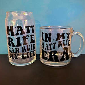 Matt Rife / Matt Rife cup / Matt Rife Mug / In My Matt Rife Era / Libbey Coffee Mug / Matt Rife Libbey Can Glass/ probleMATTic world tour