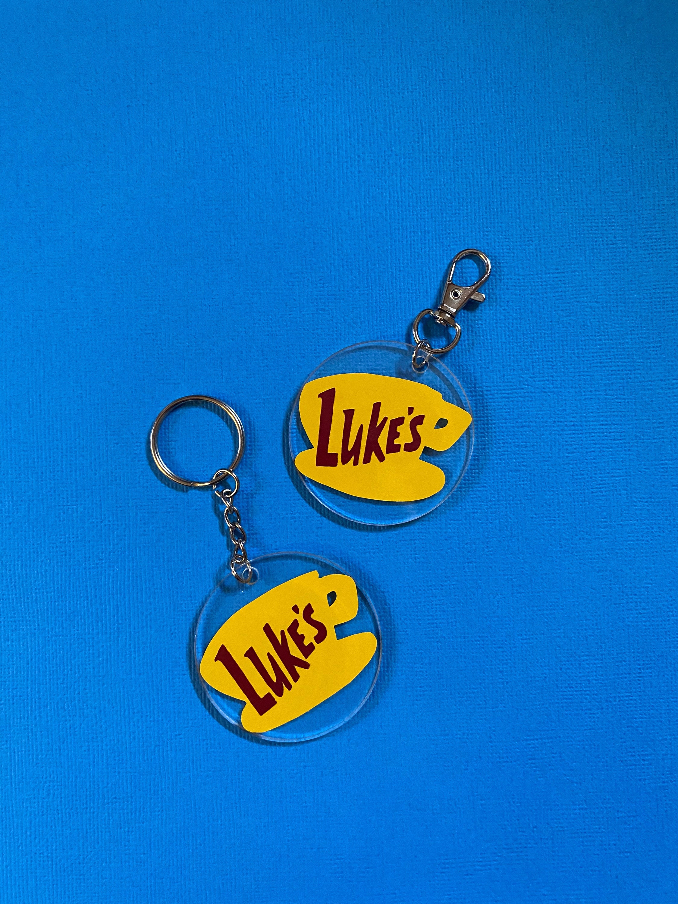Luke s Diner Keychain Gilmore Girls keychain Luke s Diner Gilmore girls acrylic keychain Luke Danes