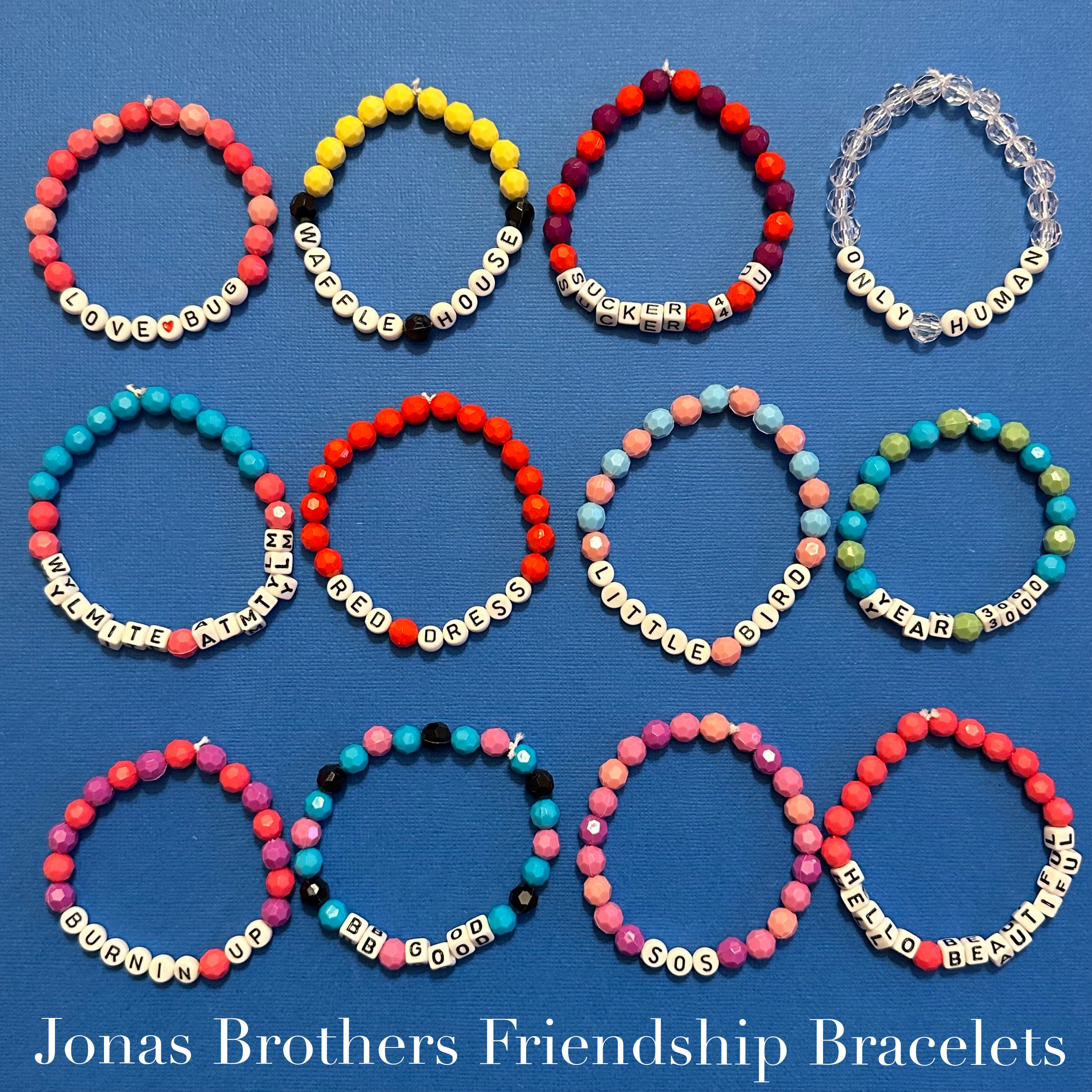 5 Pack Jonas Brothers Bracelets