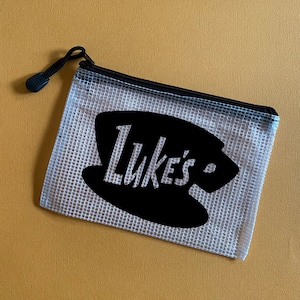 Luke’s Diner zipper pouch / Luke’s diner / Gilmore girls pouch / makeup pouch / zipper pouch