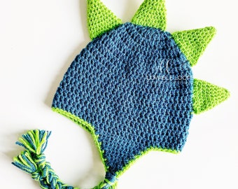 3 tailles Dinosaur Spike Hat Crochet Pattern SEULEMENT | Modèle de chapeau de dinosaure au crochet | Modèle de crochet de bonnet de dinosaure de tailles pour tout-petits, enfants et adultes