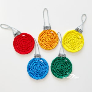 Crochet Christmas Ornaments Pattern, Crochet Ornaments Pattern, Crochet Ornament Pattern, Crochet Applique, Christmas Applique, Applique