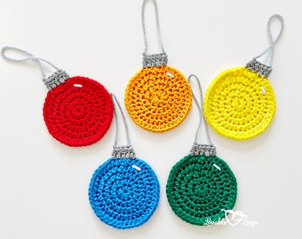 Crochet Christmas Ornaments Pattern, Crochet Ornaments Pattern, Crochet Ornament Pattern, Crochet Applique, Christmas Applique, Applique