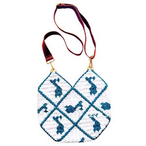 Niedliche Musik Note Crochet Tote Pattern | DIY Handtasche für Sommer Konzerte | Strandtasche/Strandtasche mit Häkelmuster