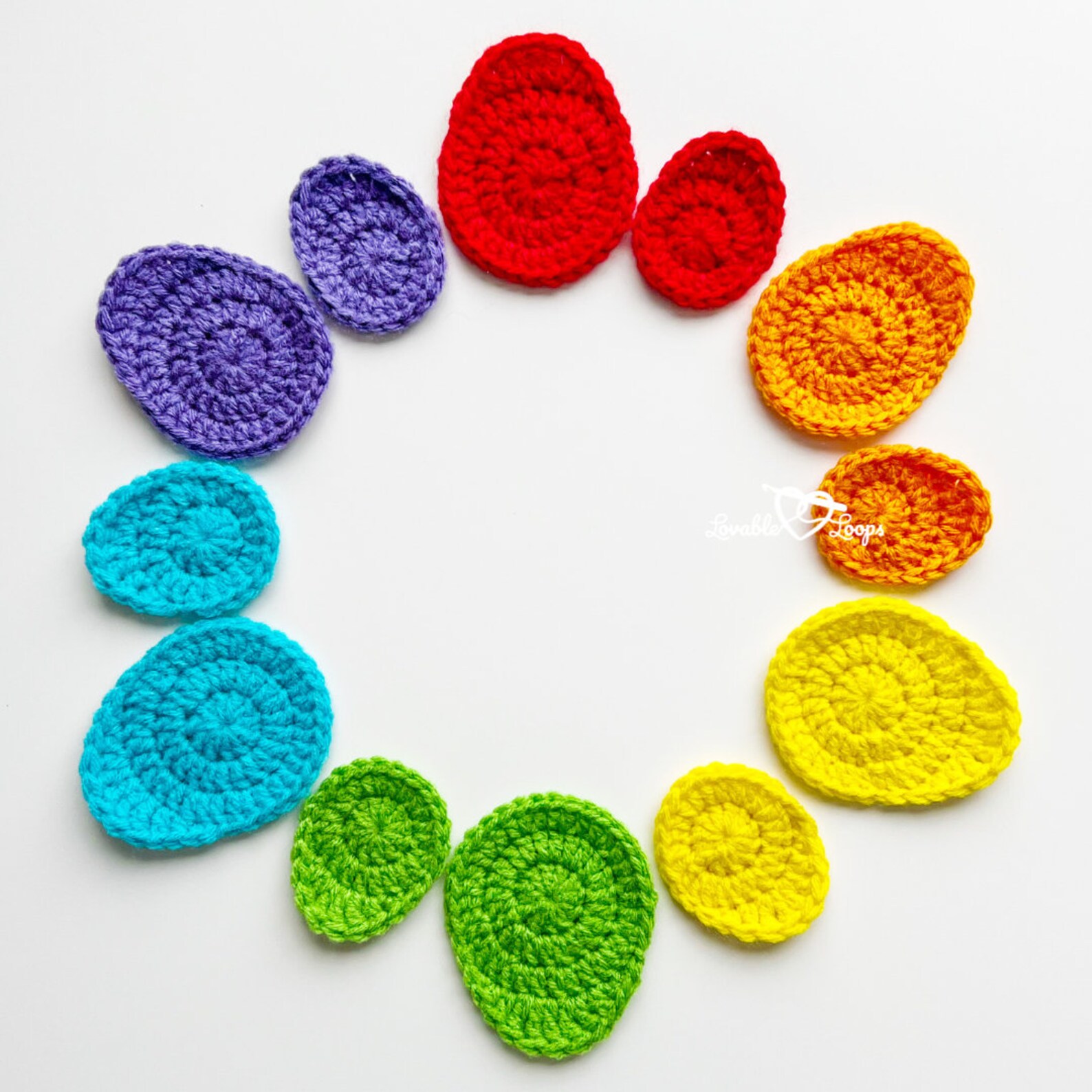Crochet Easter Egg Applique Pattern (PDF Pattern) - Etsy
