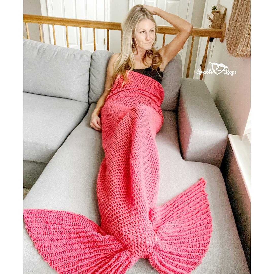Mermaid Tail Blanket Pattern Crochet Mermaid Tail Blanket Pattern