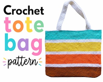 Häkelanleitung für eine Tragetasche, einfache PDF-Datei, Schultertasche für Anfänger