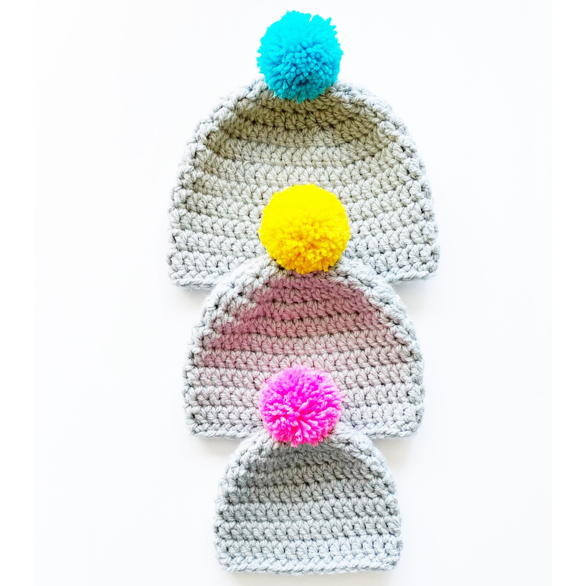 Super Bulky Crochet Hat Pattern | Baby, Child & Adult Sizes (PDF ...