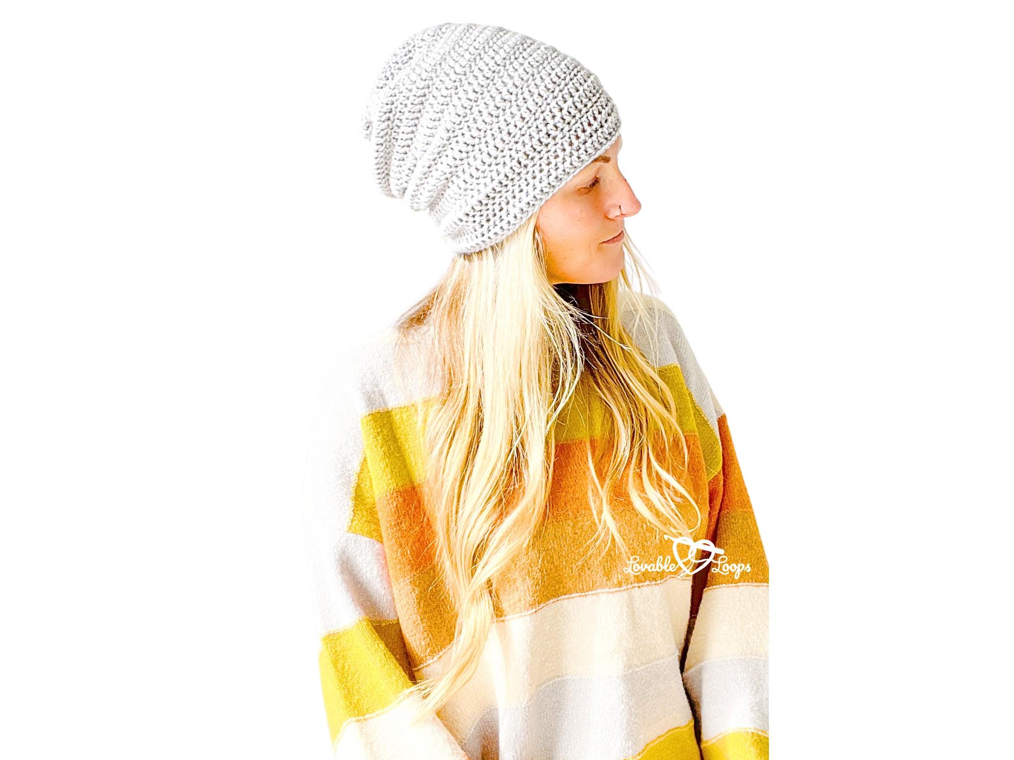 Slouchy Beanie Crochet Pattern, Crochet Slouchy Hat Pattern, Crochet Slouch Hat Pattern, Slouchy Crochet Beanie Pattern, Crochet Hat Pattern