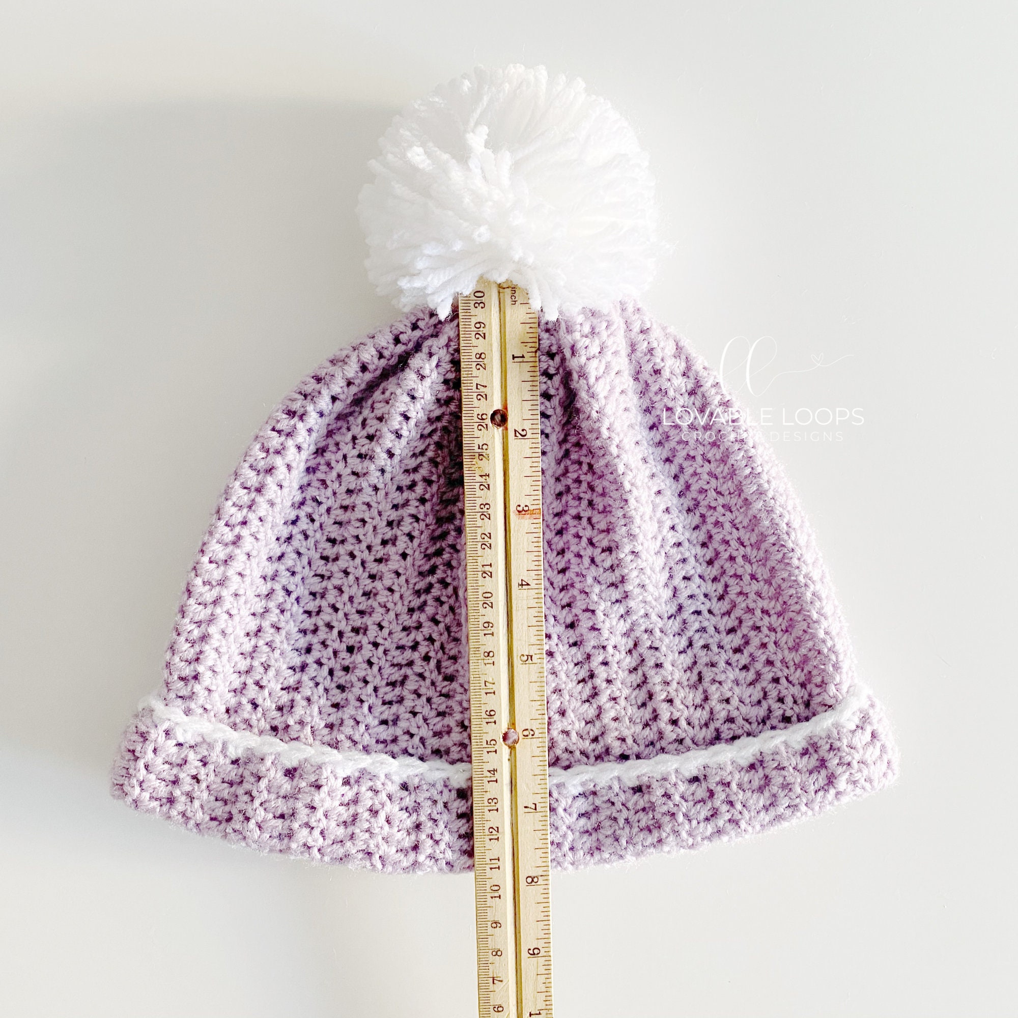 3 Sizes Easy Peasy Beanie Crochet Pattern Worked Flat Etsy