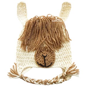All sizes Llama Hat Crochet Pattern | Baby, Toddler, Child & Adult Llama Hat Crochet Pattern | Alpaca Hat Beanie Crochet Hat Pattern