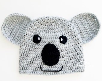 Koala Bear Crochet Hat Pattern, Crochet Pattern Hat Koala Bear, Koala Bear Hat Pattern Crochet, Crochet Beanie Hat Pattern, Crochet Pattern