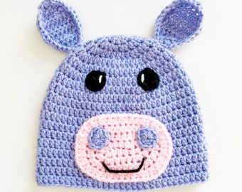 Hippo Crochet Hat Pattern, Crochet Pattern Hat Hippo, Hippo Hat Pattern Crochet, Crochet Hippo Beanie Pattern, Hippo Hat Pattern Crochet